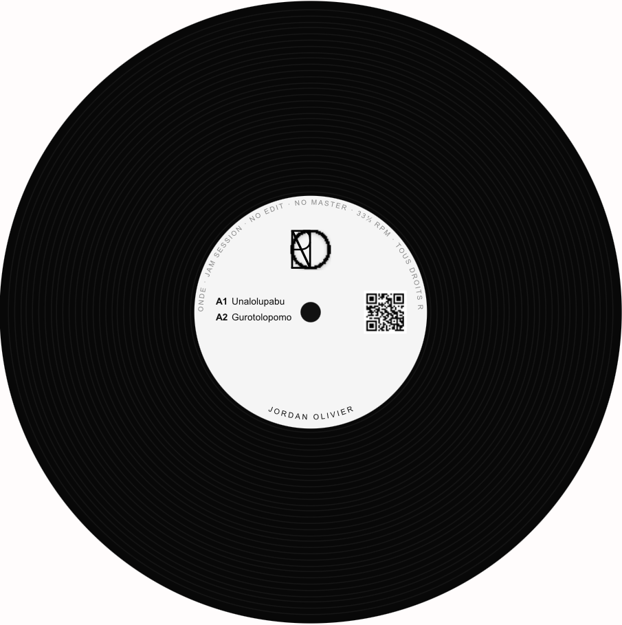 Vinyle RONDE — label de Jordan Olivier Quiqueret